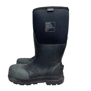 Bogs Forge ST Black Steel Toe Waterproof Work Boots ASTM EH‎ Chemical Resistant
